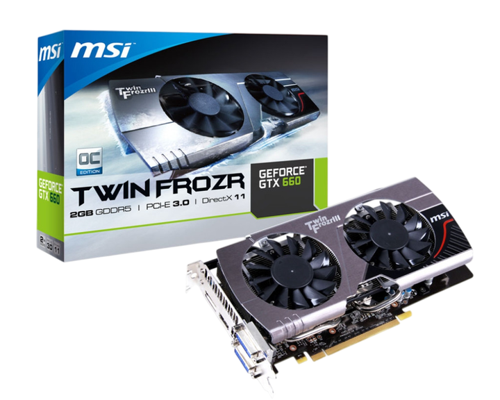 Видеокарта GeForce GTX 660 2GB MSI Twin Frozr OC (N660 TF 2GD5/OC) Б/У - Фото 1 Видеокарта GeForce GTX 660 2GB MSI Twin Frozr OC (N660 TF 2GD5/OC) Б/У - изображение 1