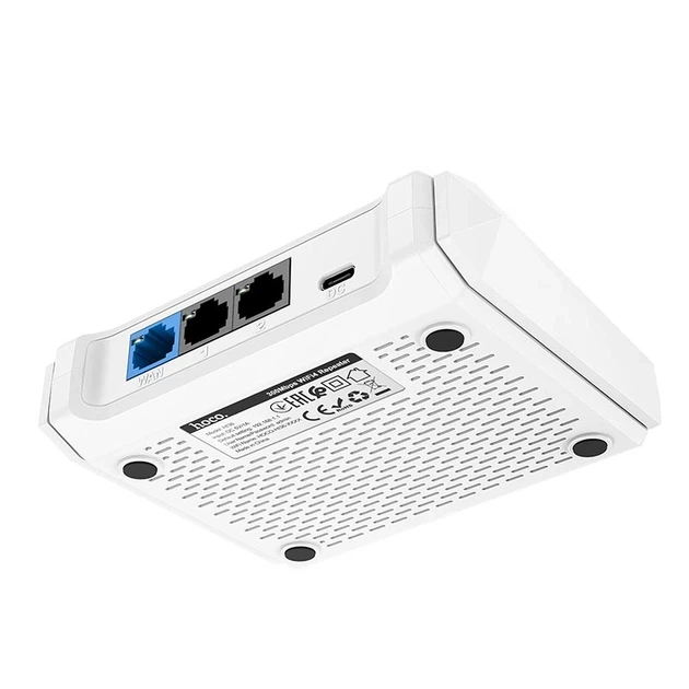 Роутер бездротовий Hoco HI36 WiFi4 300Mbps 2.4GHz 2 антени Білий - зображення 5
