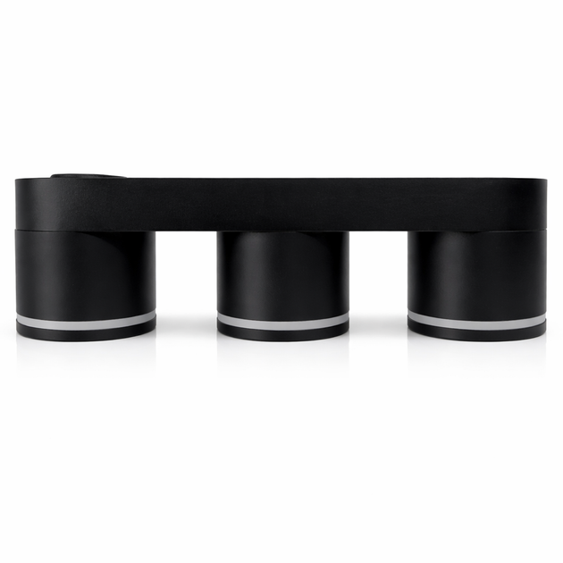 Світильник точковий поворотний Berger 3037-DL-3 Black GX53 max 3x13 Вт - зображення 2