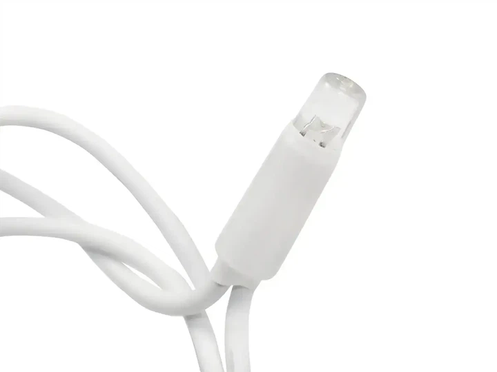Гірлянда Дощ вуличний світлодіодний 120LED синій колір 5 м білий провід 3,3 мм прозорі циліндричні лампи - Фото 3 Гірлянда Дощ вуличний світлодіодний 120LED синій колір 5 м білий провід 3,3 мм прозорі циліндричні лампи - зображення 3