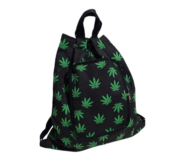 Комплект 2 в 1: Складной рюкзак-трансформер и Панама с принтом Cannabis, 100% хлопок, унисекс - изображение 5