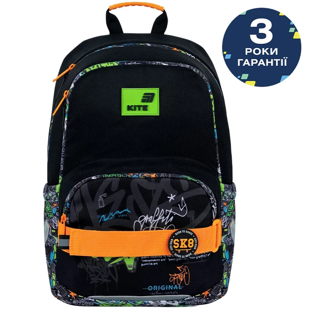 Рюкзак школьный Kite Education 585M для мальчика Черный 40x29x14см 12 л легкий Ортопедический 1-4 класс спинка Ergo Kids (K26-585M-4) - Фото 2 Рюкзак школьный Kite Education 585M для мальчика Черный 40x29x14см 12 л легкий Ортопедический 1-4 класс спинка Ergo Kids (K26-585M-4) - изображение 2