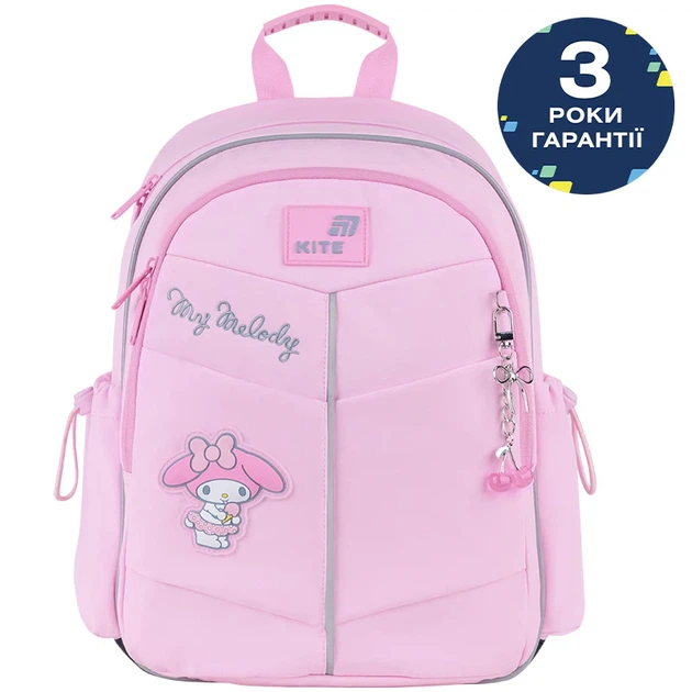 Рюкзак школьный Kite 771S My Melody для девочки Розовый 36x25x12см 12 л легкий Ортопедический 1-4 класс (HK26-771S) - изображение 2