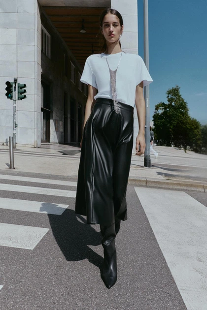 Комбінована сукня міді Zara 5029/203 L - Фото 1 Комбінована сукня міді Zara 5029/203 L - зображення 1