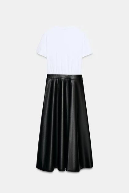 Комбінована сукня міді Zara 5029/203 L - Фото 7 Комбінована сукня міді Zara 5029/203 L - зображення 7