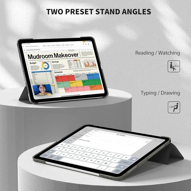 Чехол EasyAcc для iPad Pro 13 M4 (2024) ультратонкий полупрозрачный матовый защитный чехол с задней крышкой черный - изображение 2
