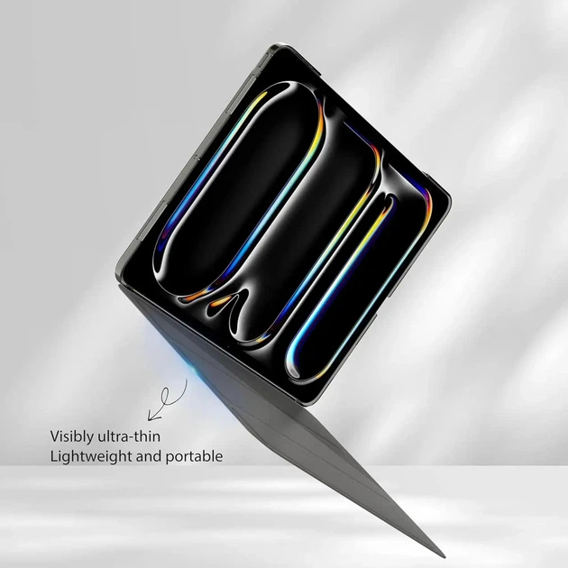 Чехол EasyAcc для iPad Pro 13 M4 (2024) ультратонкий полупрозрачный матовый защитный чехол с задней крышкой черный - изображение 7