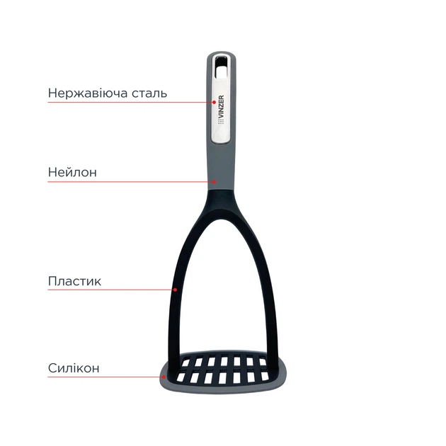 Картофелемялка VINZER Sous-Chef 28 х 10,5 см. (50679) - изображение 3