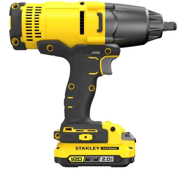 Гайковерт акумуляторний ударний STANLEY FatMax, імпульсний, Li-Ion 18 В MAX, 475 Нм, 1700 об/хв, 2500 уд/хв, вага 2.6 кг, без - Фото 4 Гайковерт акумуляторний ударний STANLEY FatMax, імпульсний, Li-Ion 18 В MAX, 475 Нм, 1700 об/хв, 2500 уд/хв, вага 2.6 кг, без - изображение 4