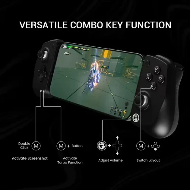 Мобильный геймпад GameSir X5 Lite (Hall Effect джойстики, турбо режим, USB-C зарядка, 135 г) - изображение 7