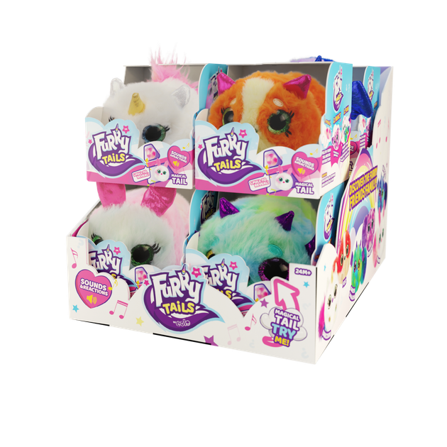 Интерактивная игрушка Eolo Синий Дракон Mini Furry Tails мягкая (27862) (8411936727862) - изображение 3
