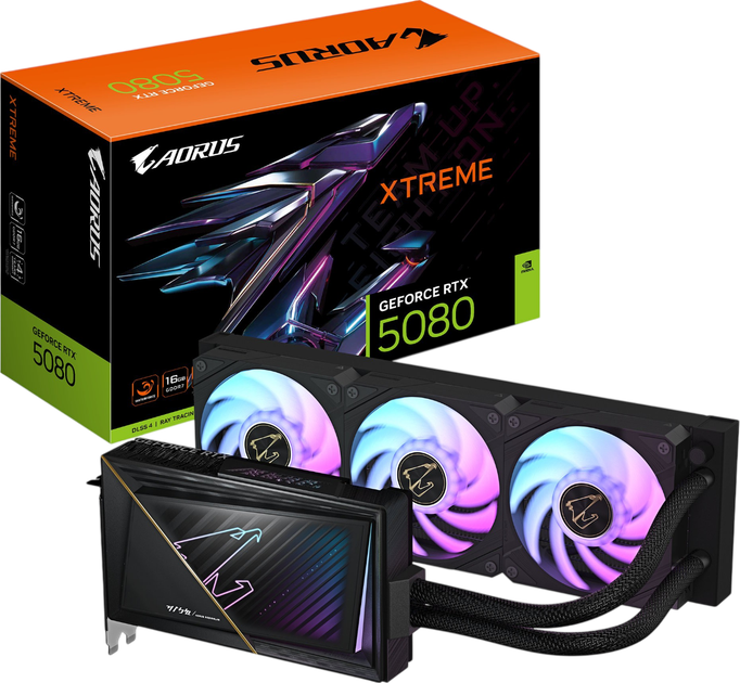 Видеокарта GeForce RTX 5080 16GB Gigabyte Aorus Xtreme Waterforce (GV-N5080AORUSX W-16GD) - изображение 3