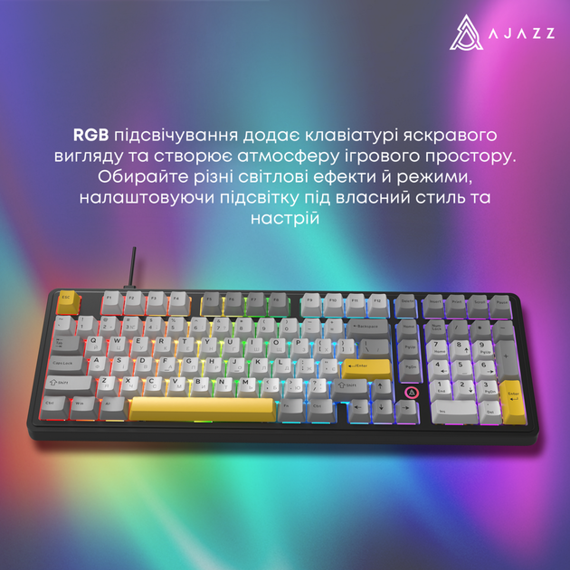 Клавіатура AJAZZ AK980 Magnetic Switch Black/Grey/Yellow (AK980-MAX-M-BGY) - зображення 13