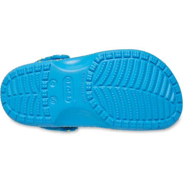 Дитячі крокси для дівчинки Crocs Kids Classic Splatter Paint Clog Marina/Multi (38-39, блакитні) - Фото 5 Дитячі крокси для дівчинки Crocs Kids Classic Splatter Paint Clog Marina/Multi (38-39, блакитні) - зображення 5