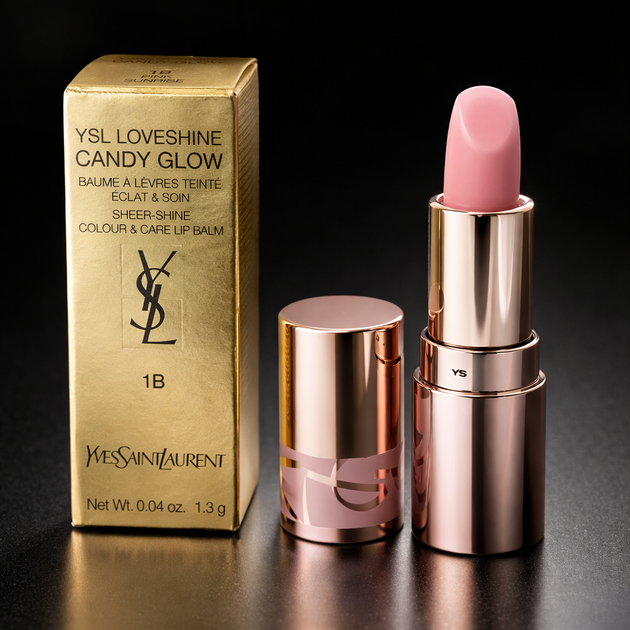 Бальзам для губ Yves Saint Laurent Loveshine Candy Glow balm 1B pink sunrise 1.3 g mini. - Фото 2 Бальзам для губ Yves Saint Laurent Loveshine Candy Glow balm 1B pink sunrise 1.3 g mini. - изображение 2
