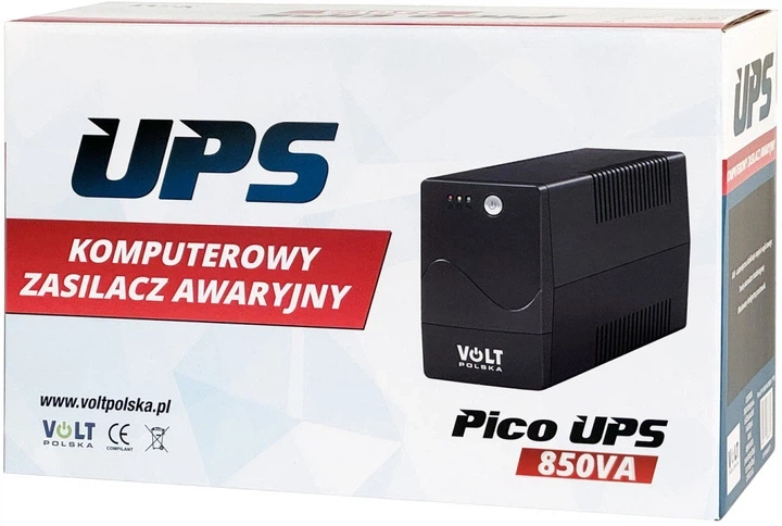 Джерело Безперебійного Живлення Volt Polska PicoUPS 850VA/480W 9Ah - Фото 5 Джерело Безперебійного Живлення Volt Polska PicoUPS 850VA/480W 9Ah - изображение 5