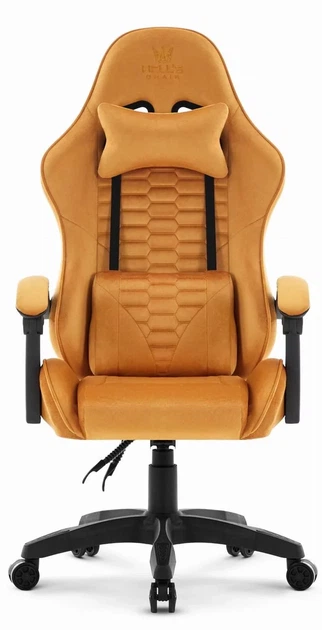 Геймерське крісло тканинне Hell's Chair HC-1000 Gold - зображення 3