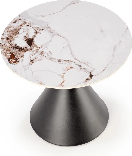 Столик Halmar Goretti S Білий мармур / Чорний (5905248129542) - зображення 2