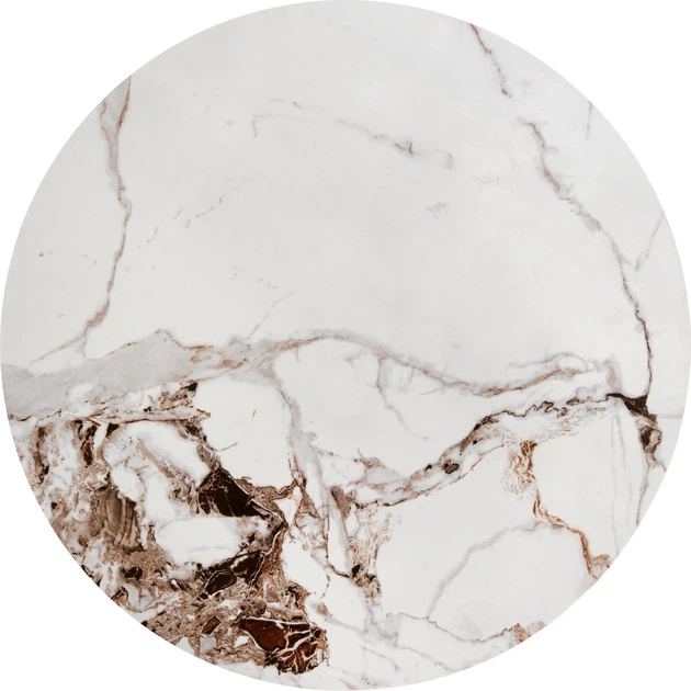 Столик Halmar Goretti S Білий мармур / Чорний (5905248129542) - зображення 3