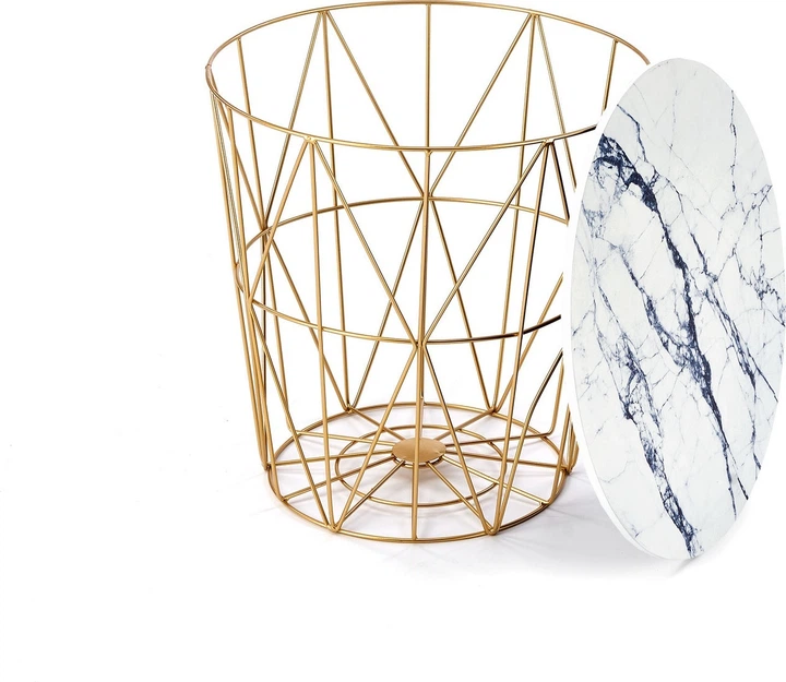 Столик Halmar Harissa G 41 см Біла (5905248125551) - зображення 2