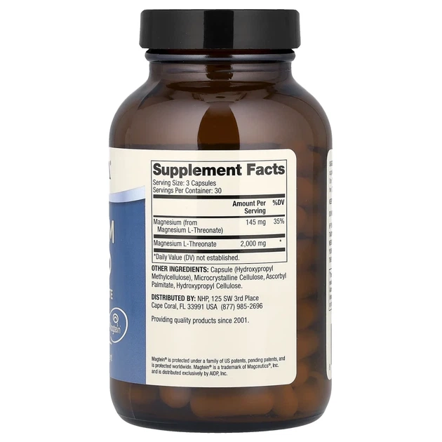 Магній Л-треонат Dr. Mercola (Magnesium L-Threonate) 715 мг 90 капсул (MCL-01778) - зображення 2