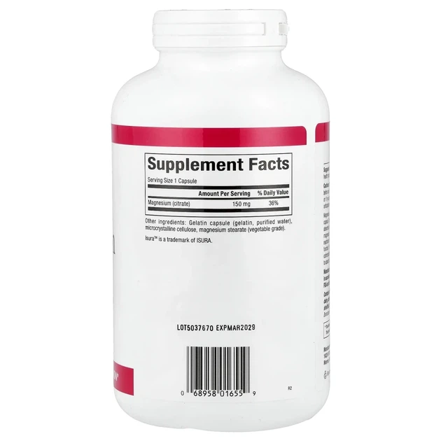 Цитрат магнію Natural Factors (Magnesium Citrate) 150 мг 360 капсул (NFS-01655) - зображення 2