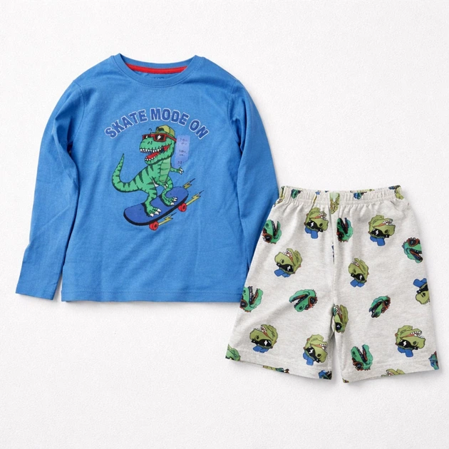 Пижама дино для мальчика детский комплект для дома 3в1 128 см (7-8Y) Primark - изображение 4