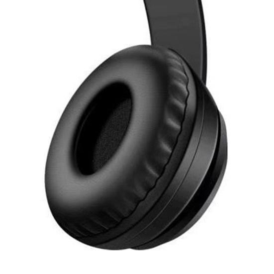 Беспроводные Bluetooth наушники с ушками кошки CATEAR ХY-P47 со светодиодной подсветкой, складные MicroSD Black - Фото 5 Беспроводные Bluetooth наушники с ушками кошки CATEAR ХY-P47 со светодиодной подсветкой, складные MicroSD Black - изображение 5