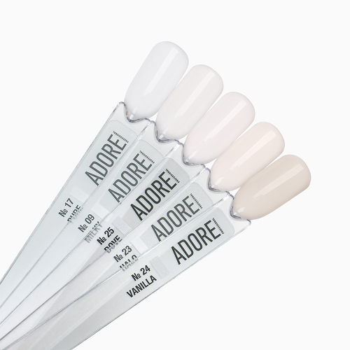 База Adore Professional камуфлююча для нігтів French base №09 Milky молочна 15 мл - зображення 3
