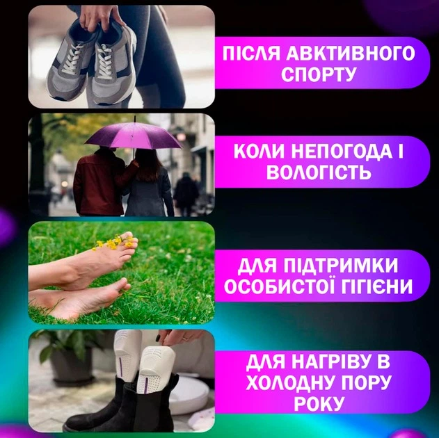 Сушилки для обуви электрические Energy E07 220В электросушилка 50-60° Белый - изображение 6