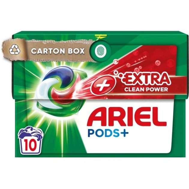 Капсули для прання Ariel Pods All-in-1 + Сила екстраочищення 10 шт. (8001090803412) - Фото 1 Капсули для прання Ariel Pods All-in-1 + Сила екстраочищення 10 шт. (8001090803412) - зображення 1