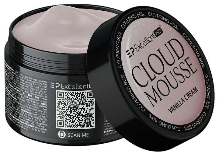 Żel budujący do paznokci Excellent Pro Cloud Mousse Vanilla Cream 50 g (5903900446440) - obraz 1