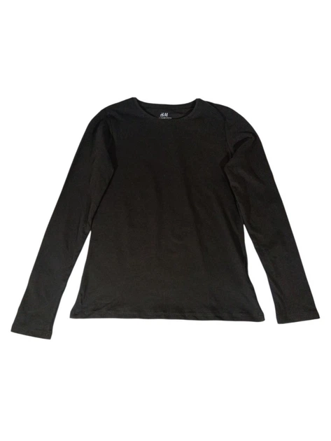 Жіночий лонгслів H&M 134/140 Темно-сірий 0575156_т.сер - Фото 1 Жіночий лонгслів H&M 134/140 Темно-сірий 0575156_т.сер - зображення 1