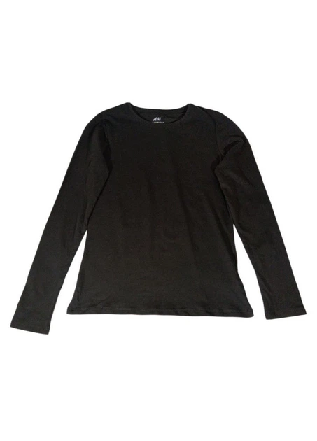 Жіночий лонгслів H&M 134/140 Темно-сірий 0575156_т.сер - Фото 2 Жіночий лонгслів H&M 134/140 Темно-сірий 0575156_т.сер - зображення 2