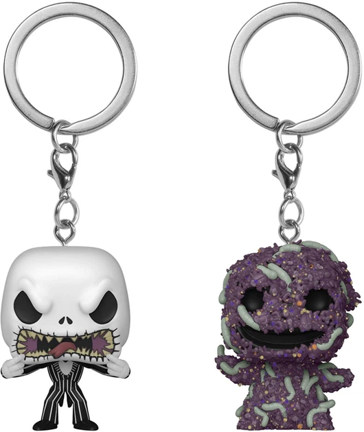 Zestaw Breloki Funko Pop! The Night Before Christmas - Jack Skellington and Oogie Boogie (889698824026) - obraz 2