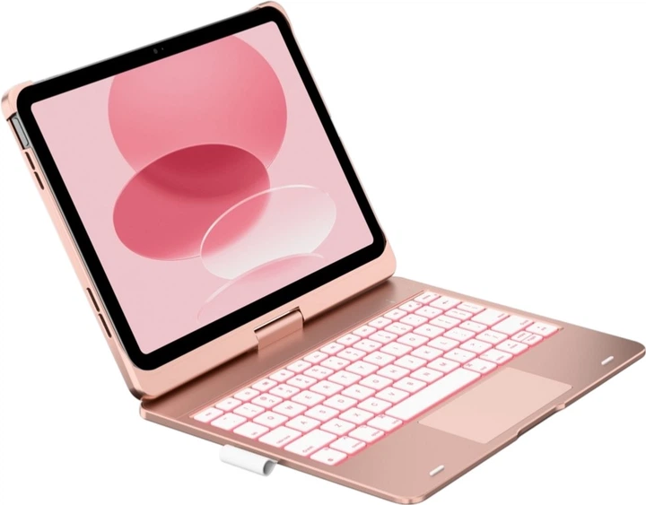 Чохол-клавіатура Typecase Flexbook Touch для Apple iPad 11" 2025/10.9" 2022 Pink (KB201T-100-B-RSE-WHT-B-US-V3) - зображення 8