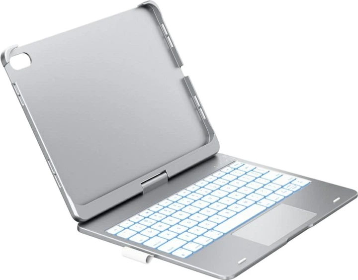 Чохол-клавіатура Typecase Flexbook Touch для Apple iPad 11" 2025/10.9" 2022 Silver (KB201T-100-B-SLV-WHT-B-US-V3) - зображення 3