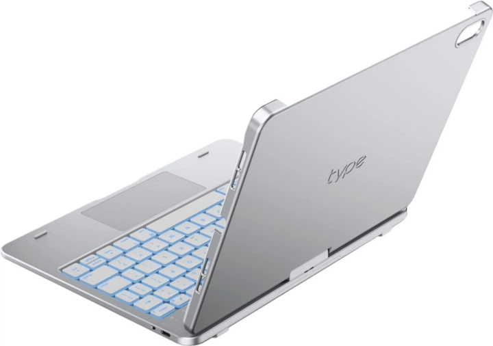 Чохол-клавіатура Typecase Flexbook Touch для Apple iPad 11" 2025/10.9" 2022 Silver (KB201T-100-B-SLV-WHT-B-US-V3) - зображення 6