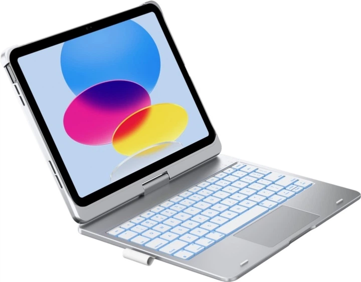 Чохол-клавіатура Typecase Flexbook Touch для Apple iPad 11" 2025/10.9" 2022 Silver (KB201T-100-B-SLV-WHT-B-US-V3) - зображення 8