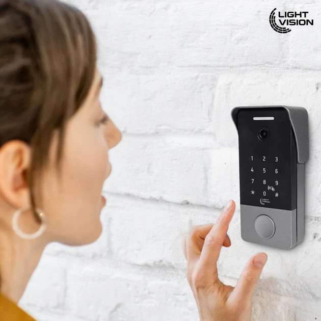 Комплект відеодомофона Light Vision: відеодомофон 7" AMSTERDAM FHD Black та відеопанель 2Mp RIO FHD(KEY) Silver - изображение 7