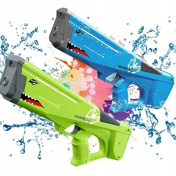 Водный электрический бластер Watergun с автоматическим набором воды аккумуляторный Зеленый - Фото 3 Водный электрический бластер Watergun с автоматическим набором воды аккумуляторный Зеленый - изображение 3