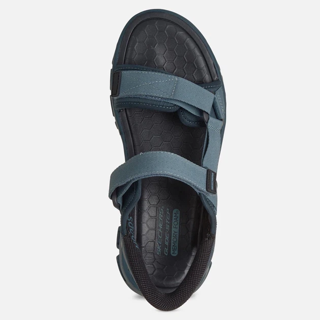 Чоловічі сандалії Skechers Glide Step Sandal Dovah 233382-BLU 44 Сині (199025989831) - зображення 5