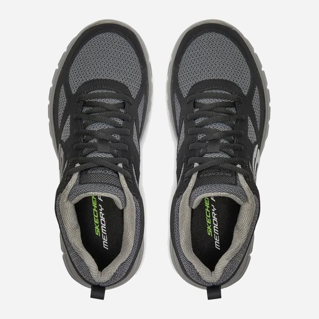 Чоловічі кросівки Skechers Burns Agoura 52635-BKGY 45.5 Чорні (191665339663) - зображення 5