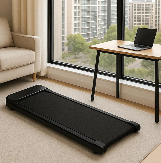 Беговая дорожка электрическая Treadmill, до 120кг, 1100Вт, до 6км/час, тихая и компактная для дома, квартиры или офиса - изображение 9