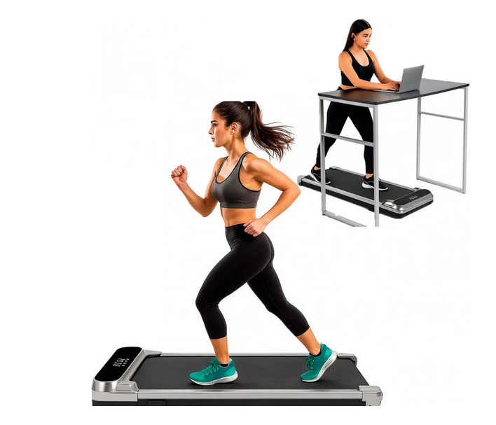 Беговая дорожка электрическая Treadmill, до 120кг, 1100Вт, до 6км/час, тихая и компактная для дома, квартиры или офиса - изображение 2