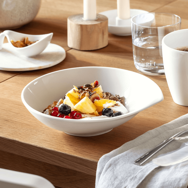 Набір столового посуду Villeroy & Boch Flow з 12 предметів на 6 персон преміальна порцеляна білий - зображення 2