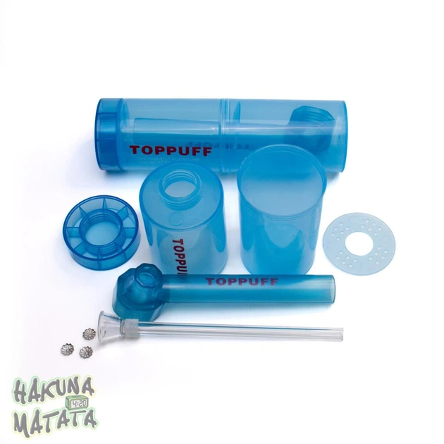 Бонг курительный Top puff 2 трубка насадка Синий + сетки в подарок - изображение 4