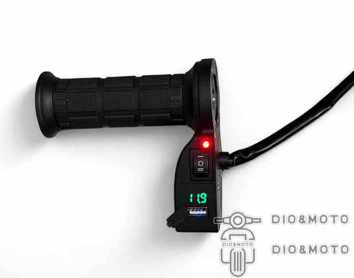 Грипси (ручки керма) універсальні, з підігрівом #60 (2 режими 50/70C, USB, адаптери троса) - Фото 2 Грипси (ручки керма) універсальні, з підігрівом #60 (2 режими 50/70C, USB, адаптери троса) - зображення 2