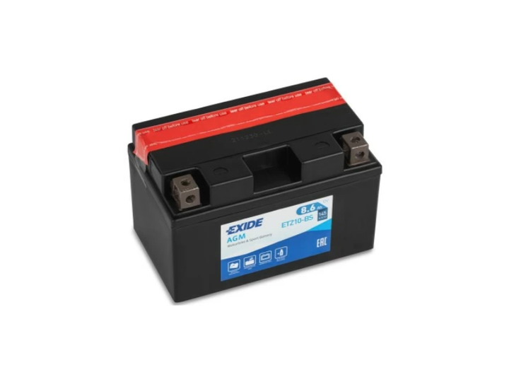 Акумулятор EXIDE AGM (ETZ10-BS) 8,6Ah-12v, L, EN145 - Фото 1 Акумулятор EXIDE AGM (ETZ10-BS) 8,6Ah-12v, L, EN145 - изображение 1