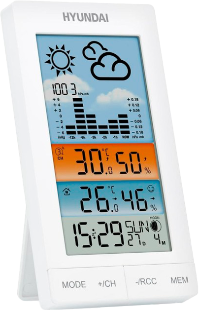 Stacja pogodowa Hyundai WS2050 White (HY-WS2050) - obraz 2